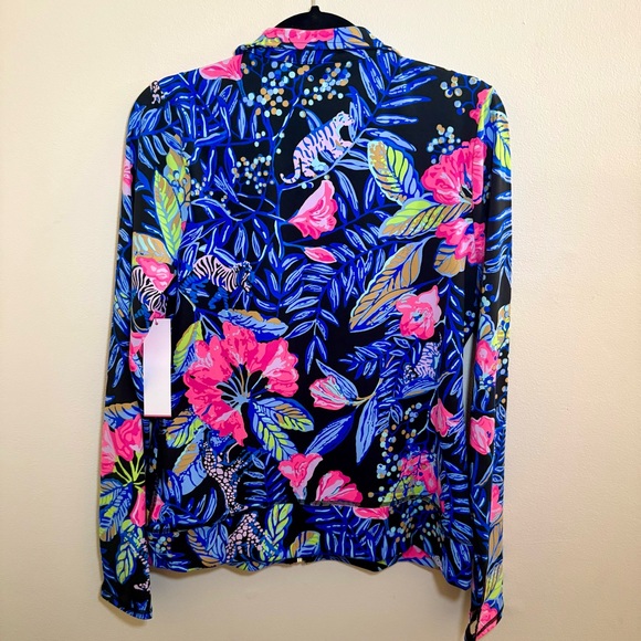 NWT Lilly Pulitzer Brittana Jacket UPF 50 – Onyx Earned Stripes, Size M 🌺 - Picture 4 of 7